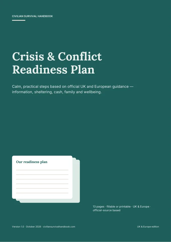 Cover of the Crisis & Conflict Readiness Plan