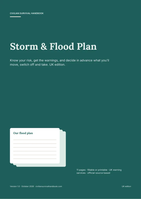 Cover of the Storm & Flood Plan